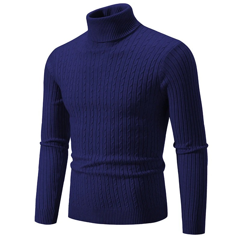 Herre sweater med høj hals