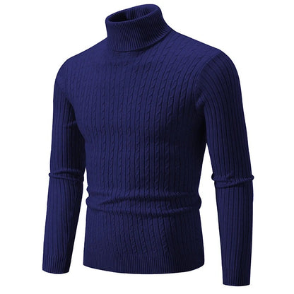 Herre sweater med høj hals
