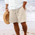 Stribede Jacquard Cord Casual Shorts til mænd