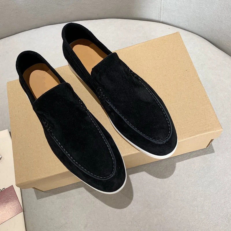 Loafers i ruskind til mænd