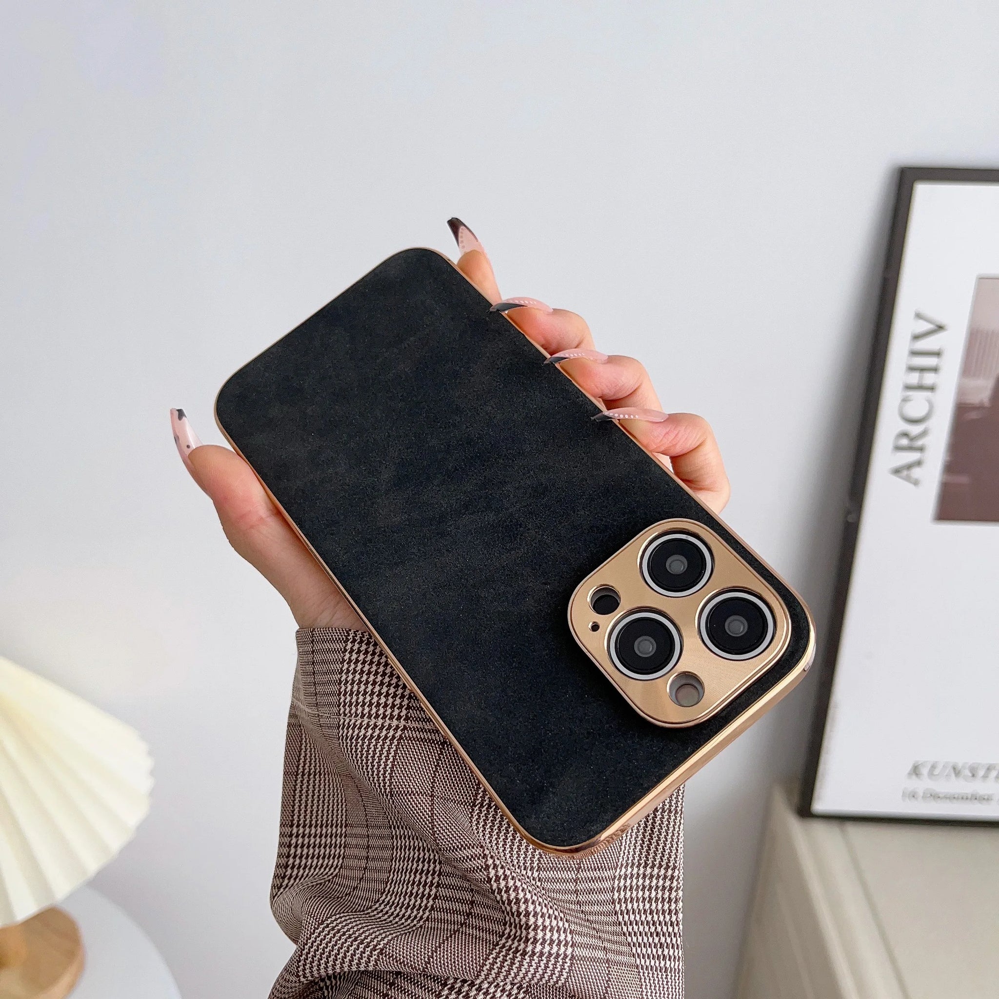 Læder telefontaske til Iphone