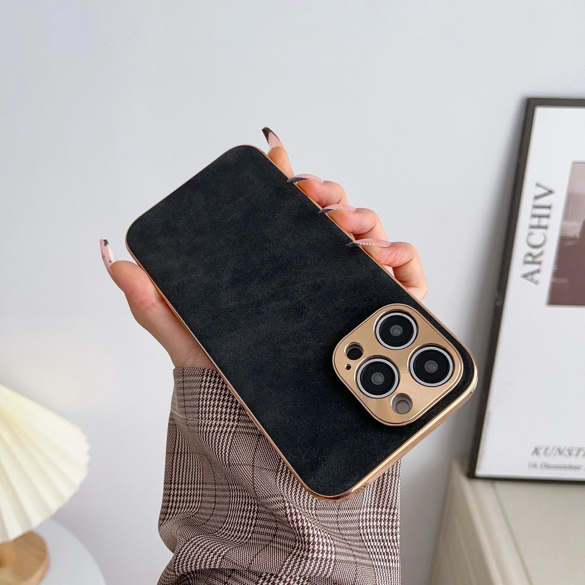 Læder telefontaske til Iphone