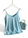 Dame satin silke tanktops