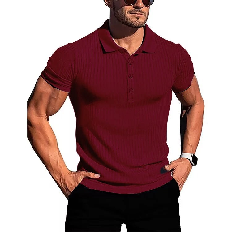 Slim Knit poloshirt til mænd