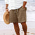 Stribede Jacquard Cord Casual Shorts til mænd