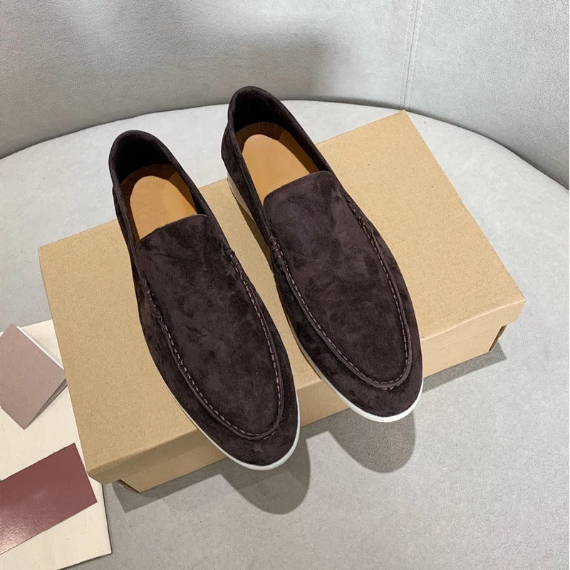 Loafers i ruskind til mænd