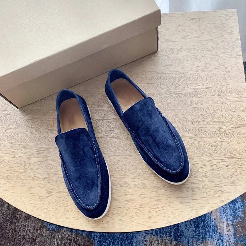 Loafers i ruskind til mænd