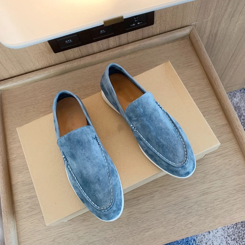 Loafers i ruskind til mænd