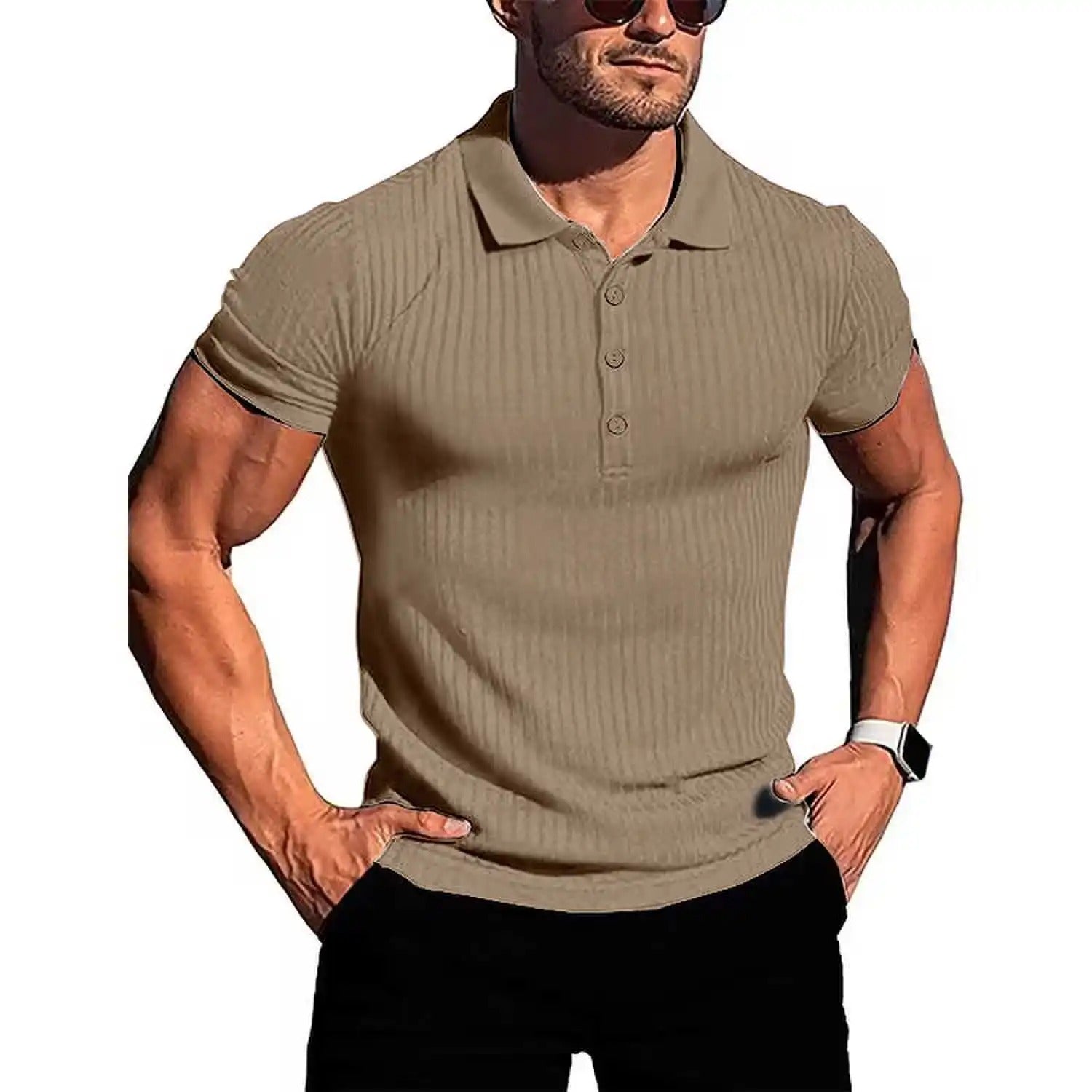 Slim Knit poloshirt til mænd