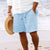 Stribede Jacquard Cord Casual Shorts til mænd