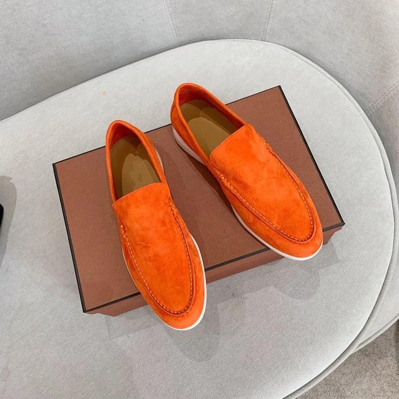 Loafers i ruskind til mænd