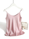 Dame satin silke tanktops