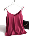 Dame satin silke tanktops