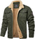 Variant image for Herre Vinterjakke Armygrøn Sherpa-foret Vandafvisende Robust Design-1