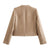 Cropped jakke i tweed til kvinder