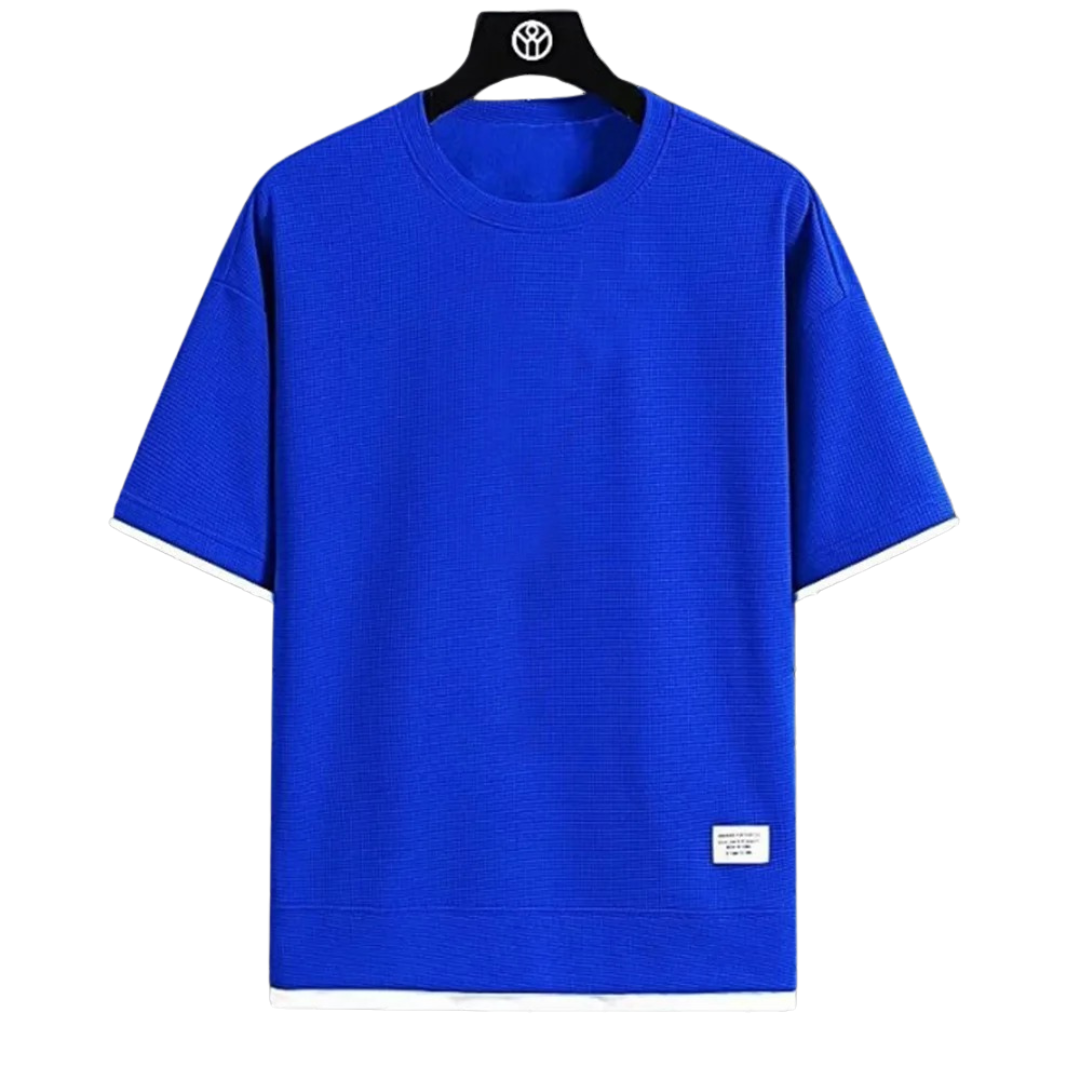 Premium vaffel-T-shirt til mænd