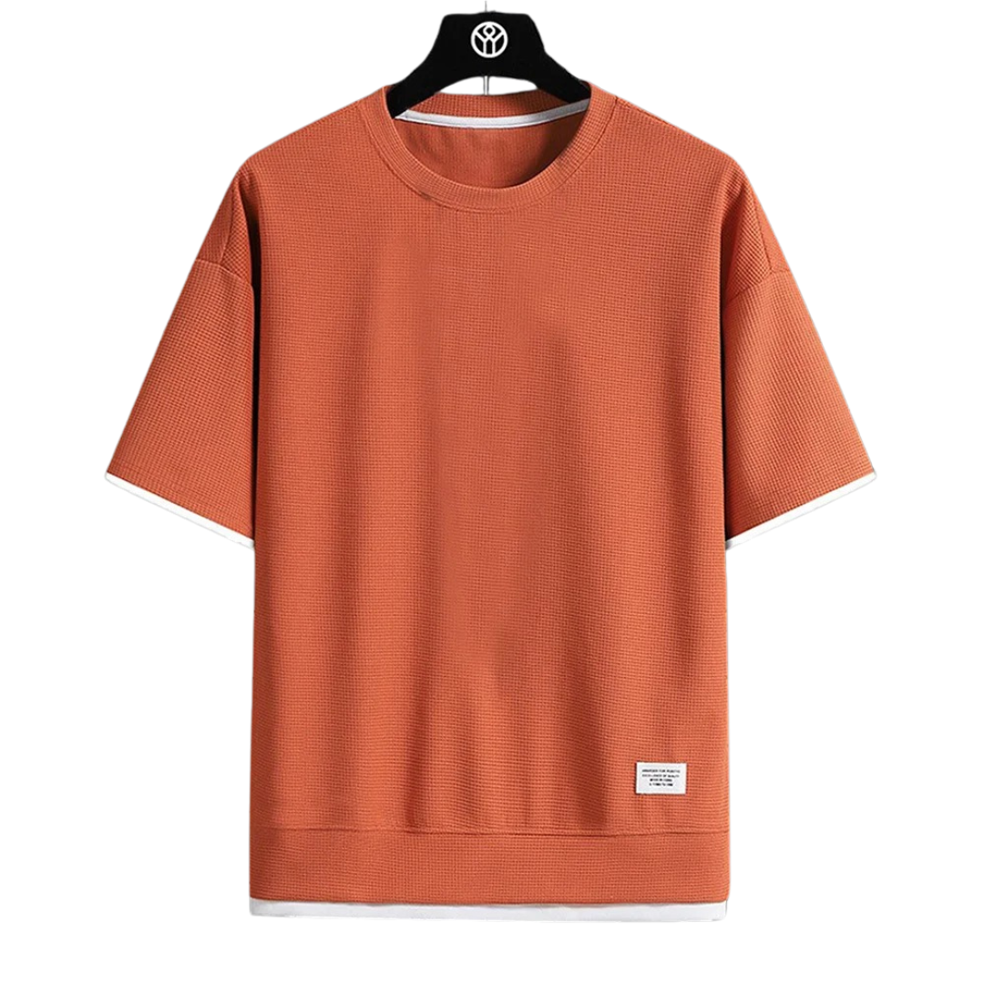 Premium vaffel-T-shirt til mænd
