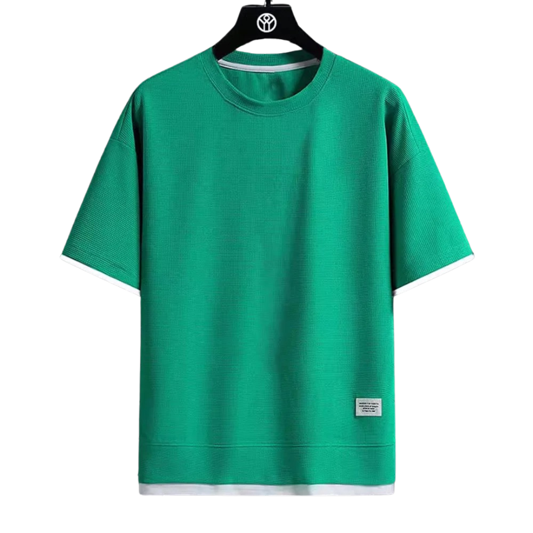 Premium vaffel-T-shirt til mænd
