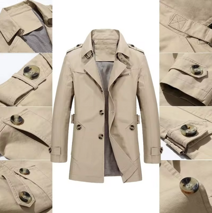 Windbreaker Trench Coat til mænd