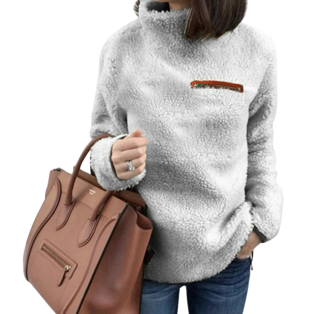 Superblød rullekrave-pullover