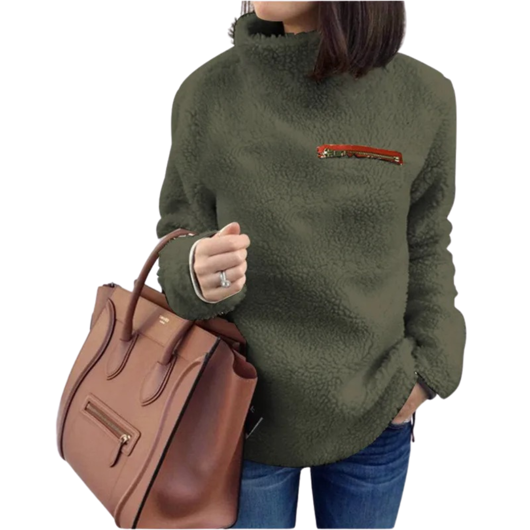 Superblød rullekrave-pullover