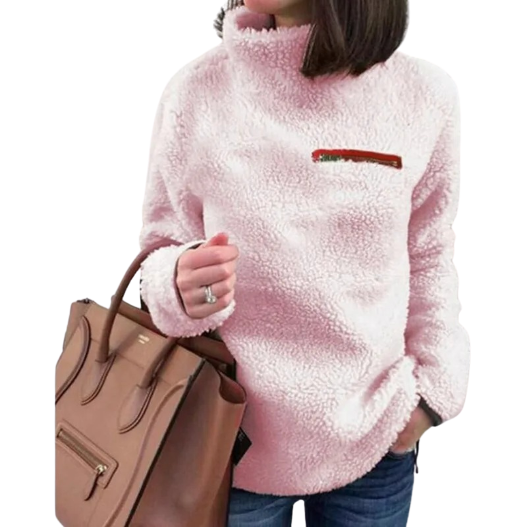 Superblød rullekrave-pullover