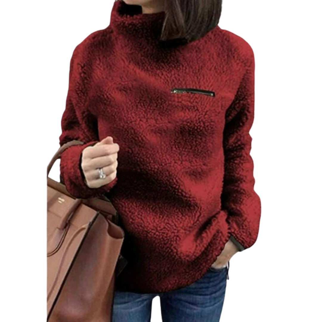Superblød rullekrave-pullover