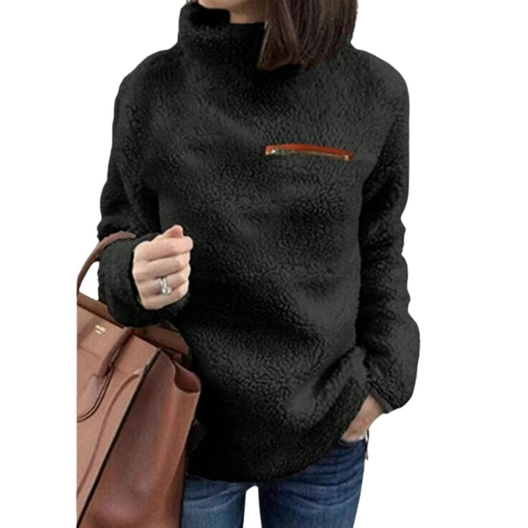 Superblød rullekrave-pullover
