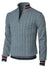 Variant image for Herre Striktrøje Zipper Blødt 100% Bomuld Italiensk Design-34